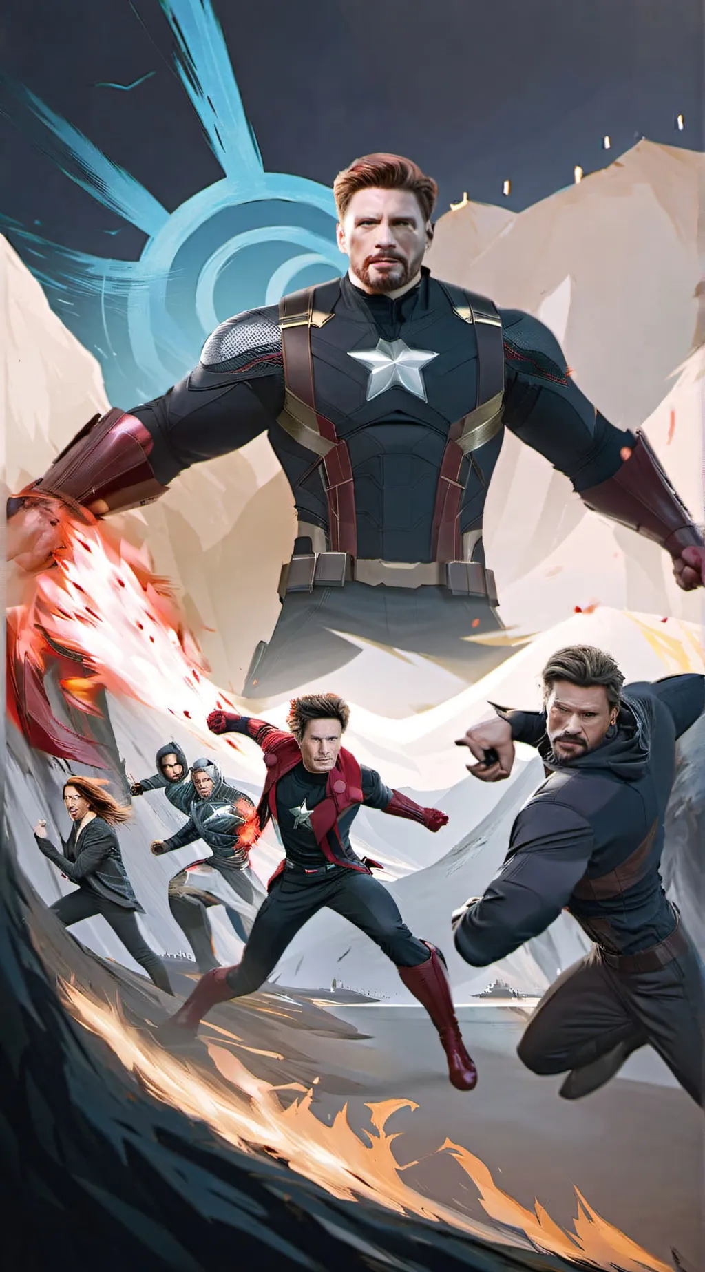 ai character: Avengers background