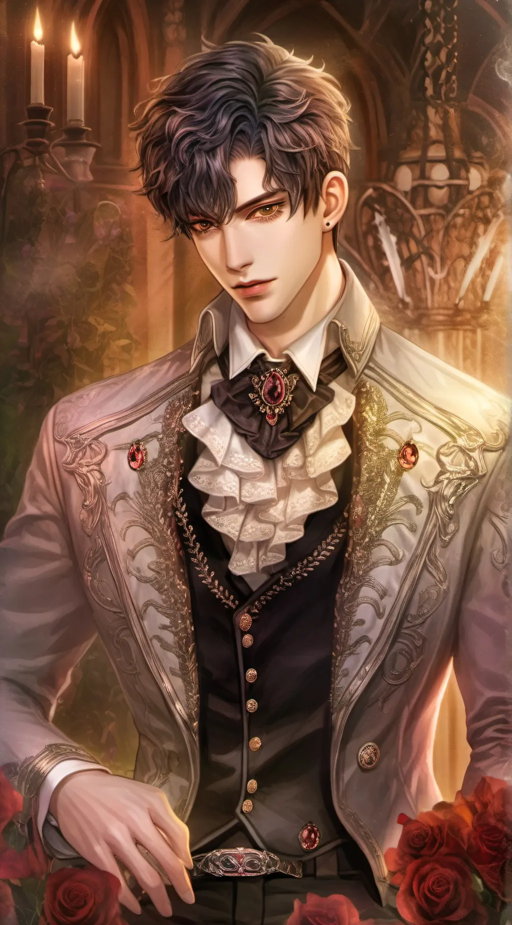ai character: Aaron sliver background