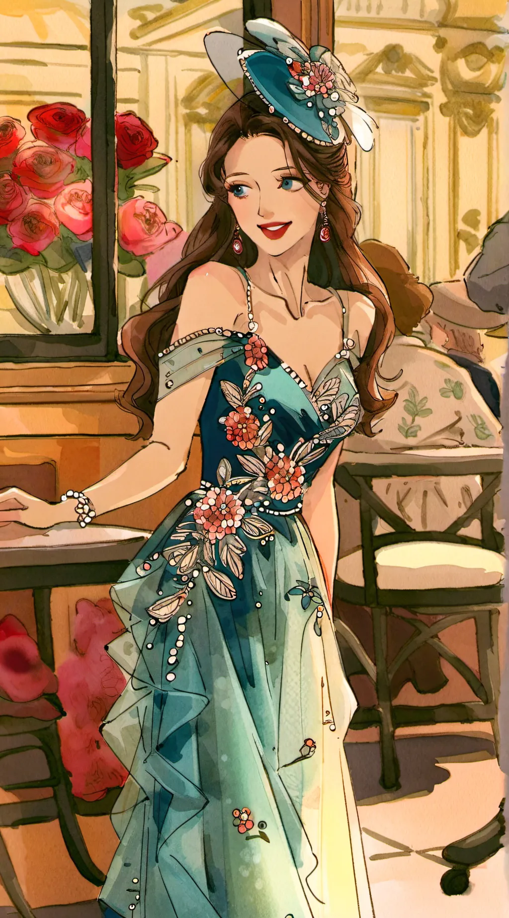 ai character: Elena's bar background