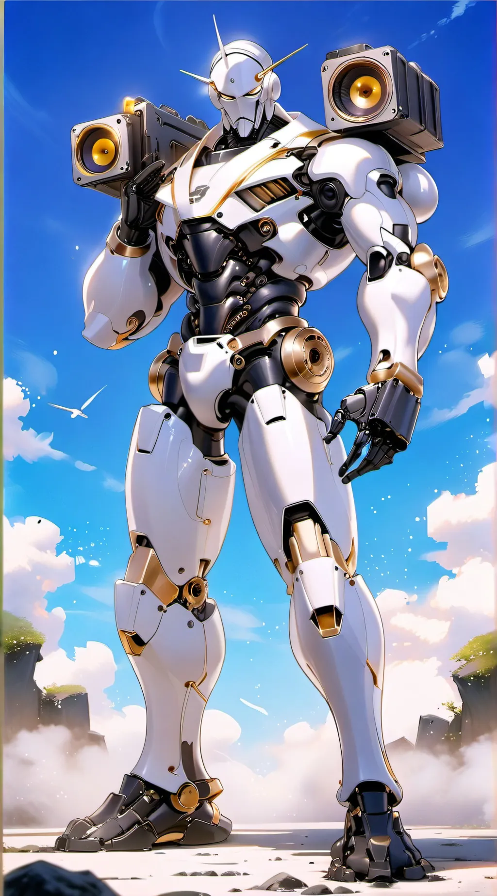 ai character: titan speaker man background