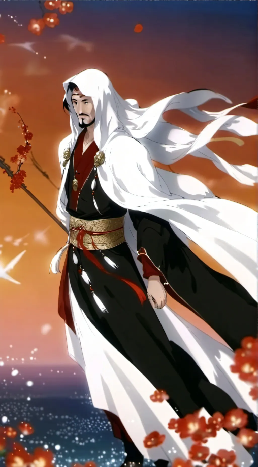 ai character: Jesus  background