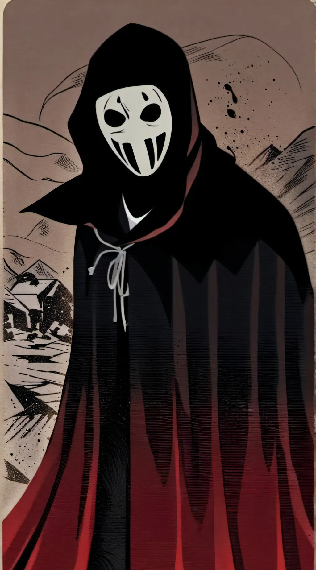 ai character: Ghostface background