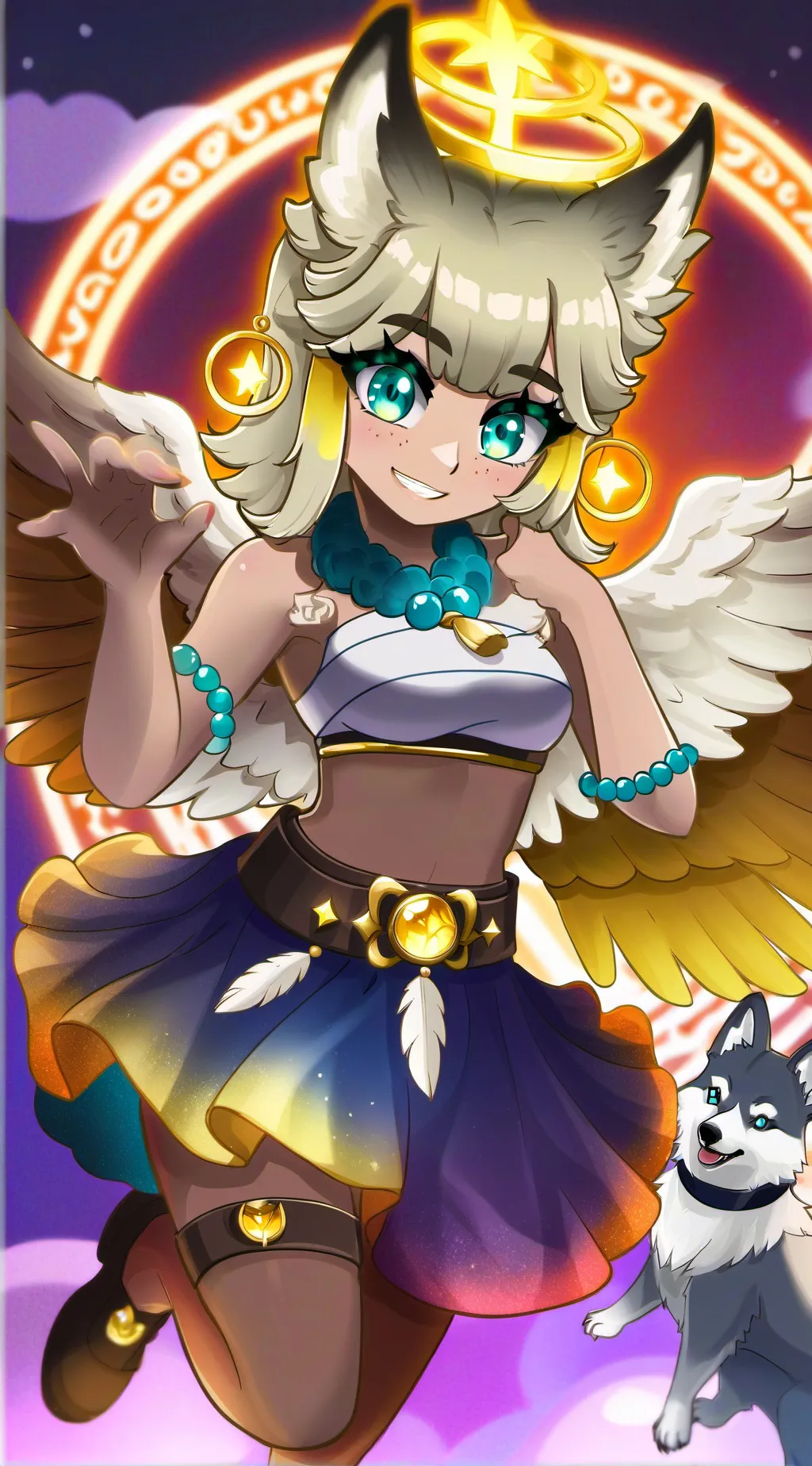 ai character: Ashley background