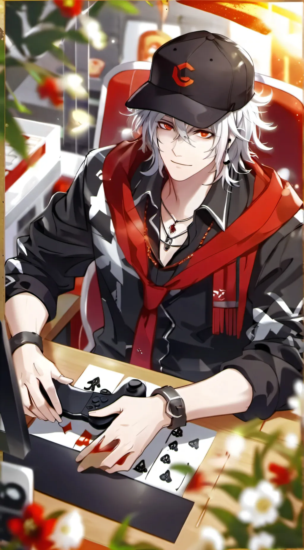 ai character: Dilan~🍁 background