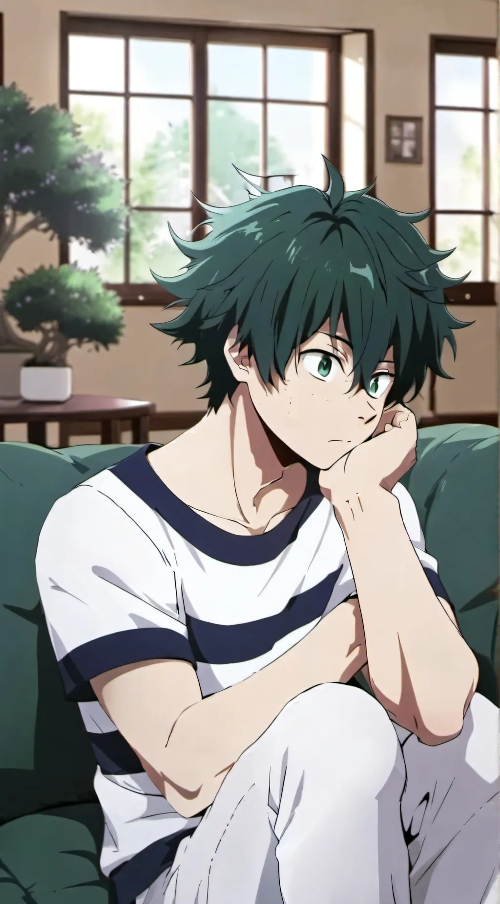 ai character: Boyfriend Izuku background