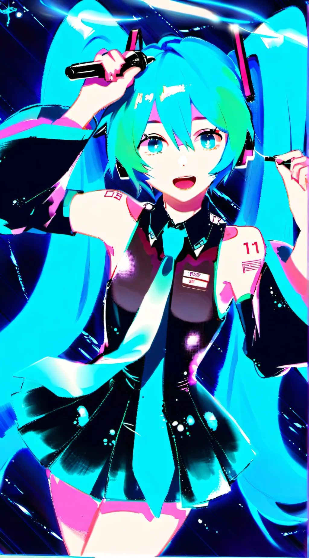ai character: Hatsune Miku background