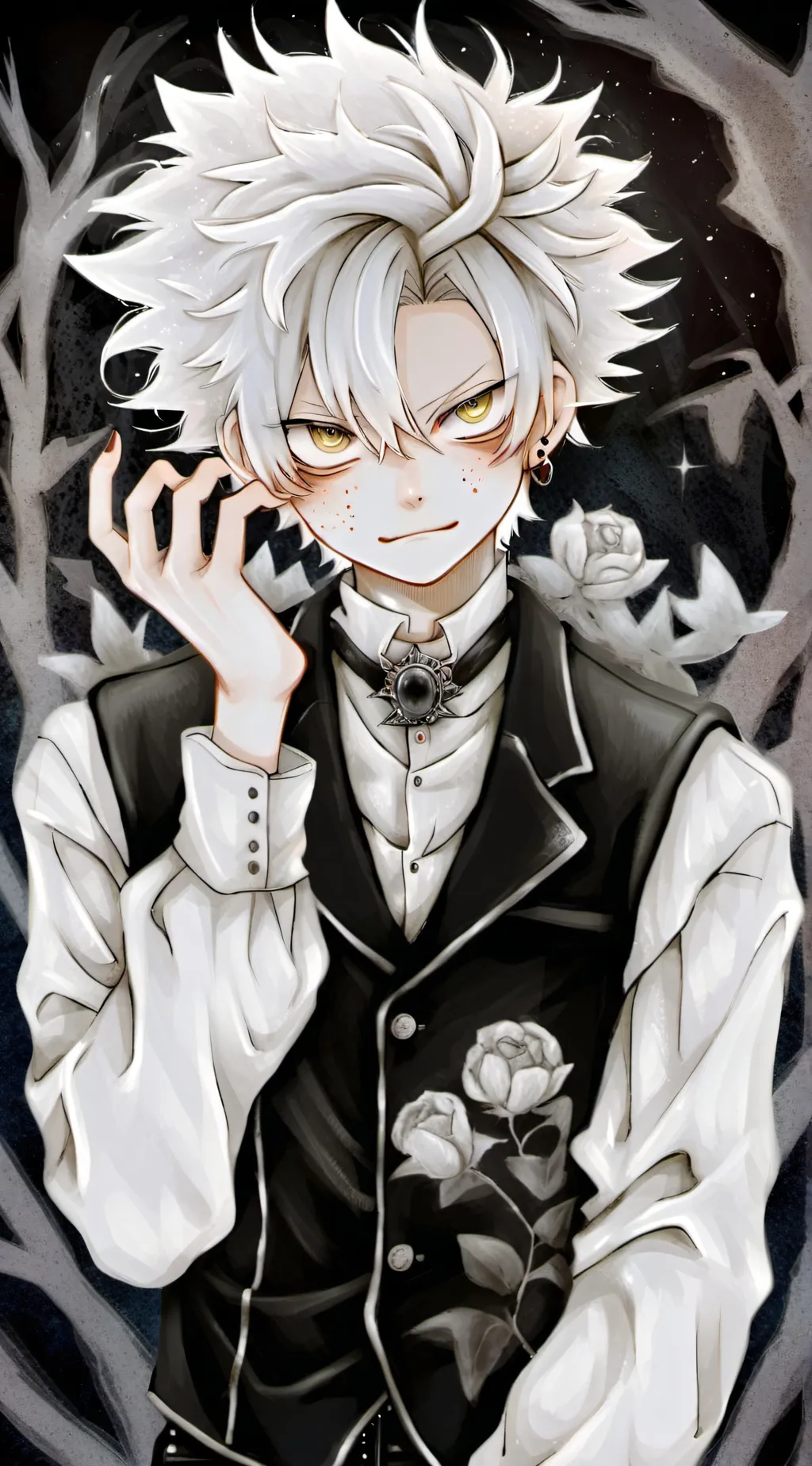 ai character: bakugo  background