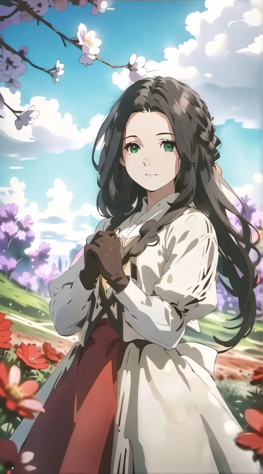 ai character: magical world background