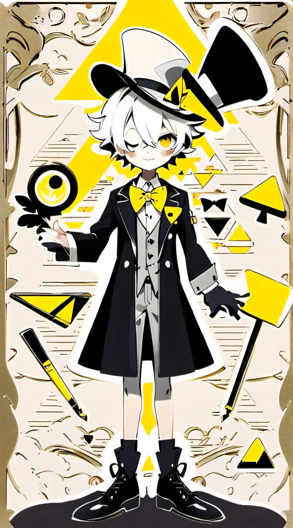 ai character: bill cipher background
