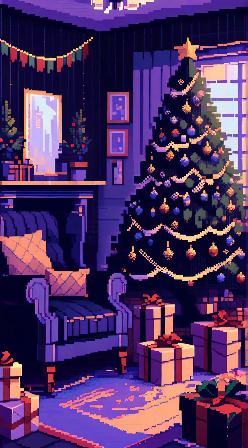 ai character: !~MHA CHRISTMAS~! background