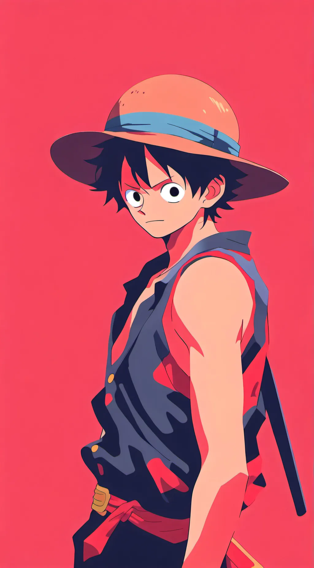 ai character: luffy background