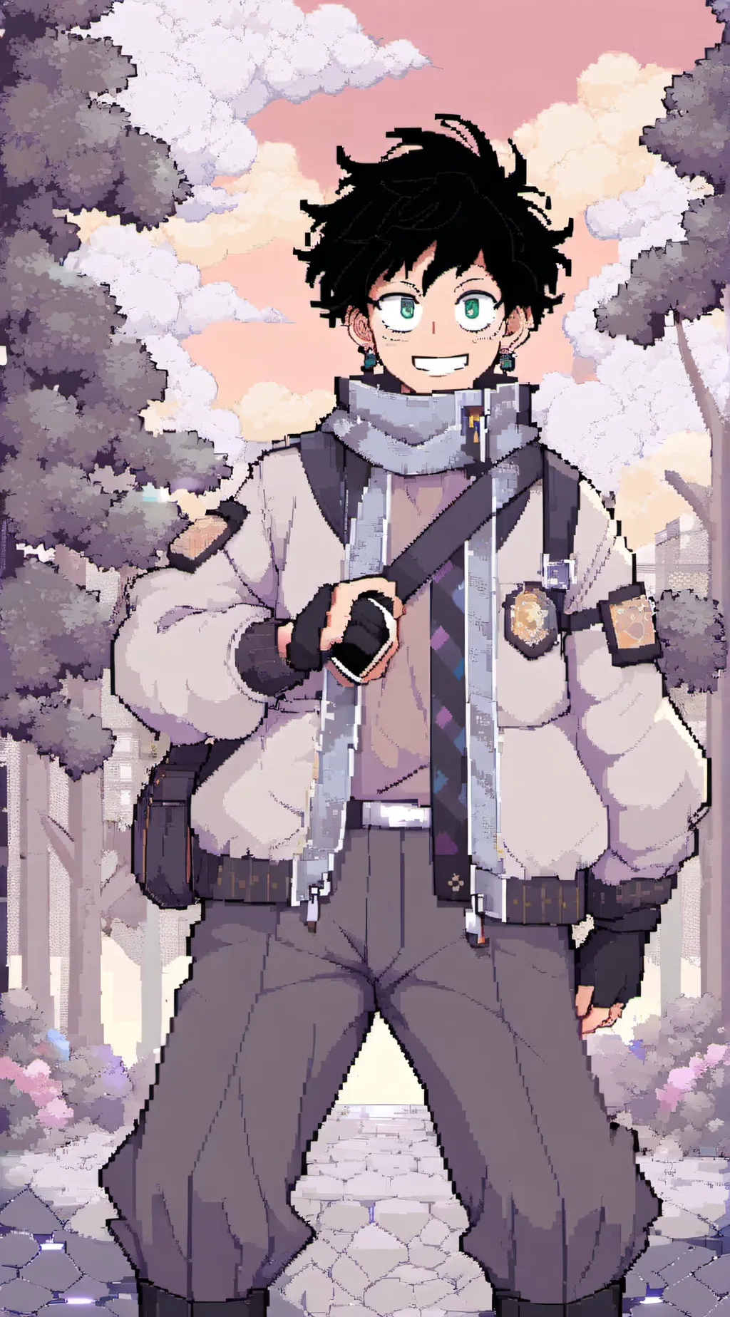 ai character: mha fight background