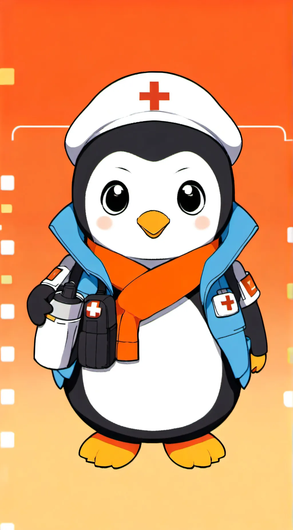 ai character: Penny the Penguin background