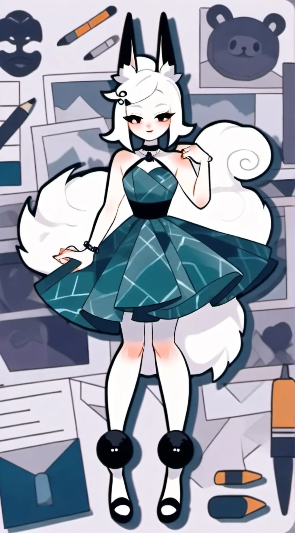 ai character: Luna background