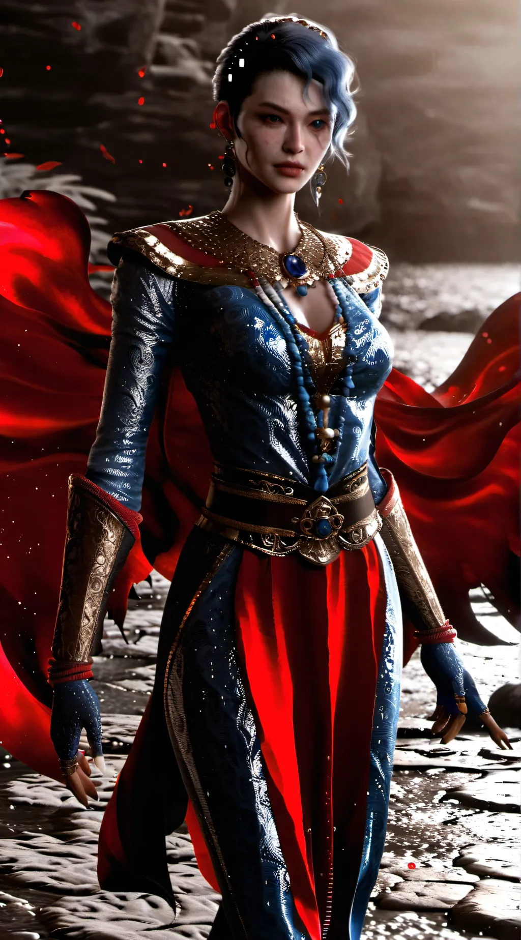 ai character: Sapphire background