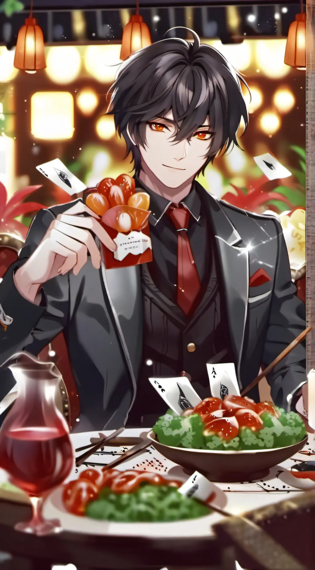 ai character: Nice boyfriend background