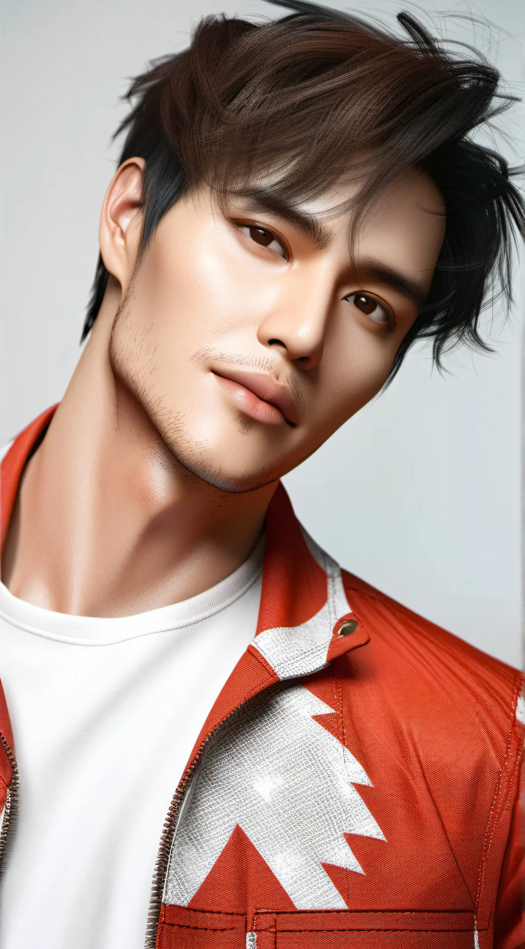 ai character: Derek Leo Aaron Za background