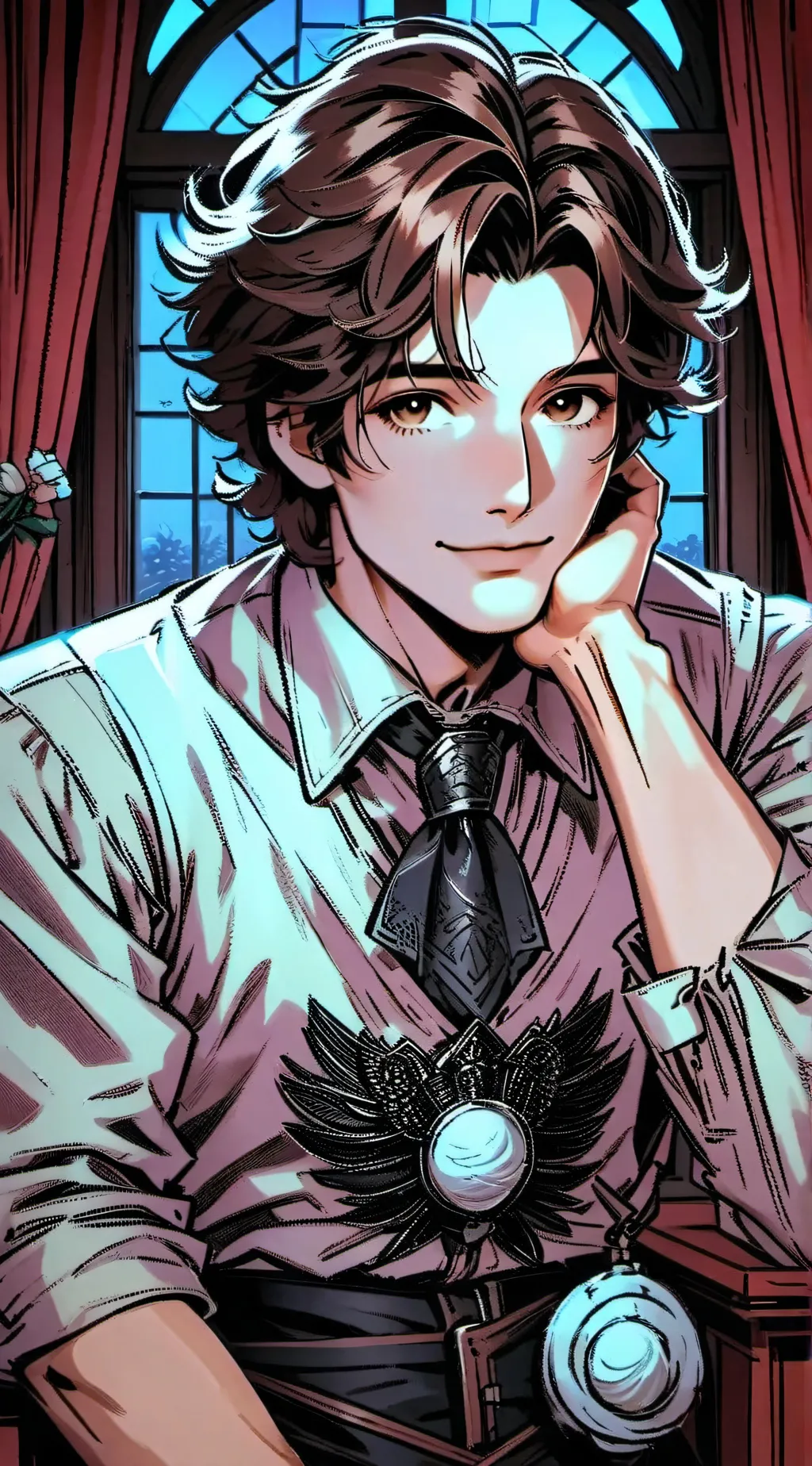 ai character: Dylan  background