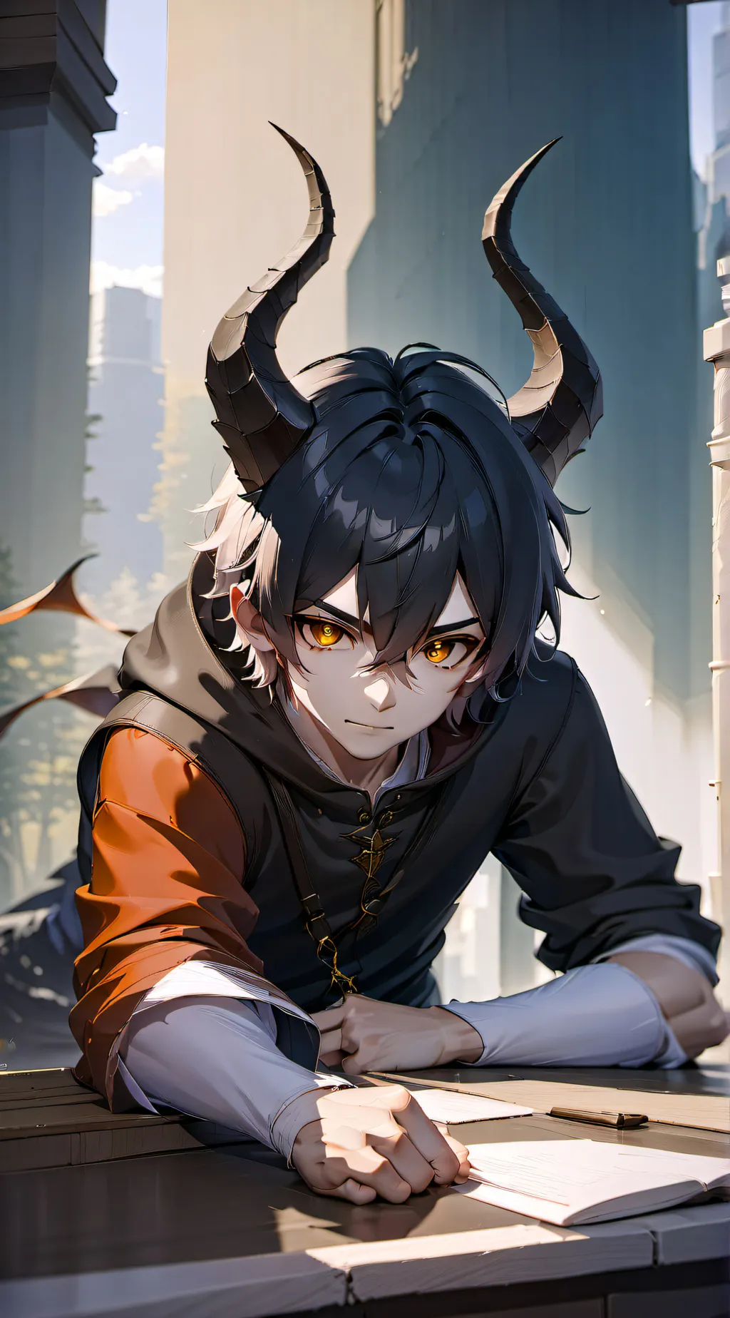 ai character: Carl De, Angelo background