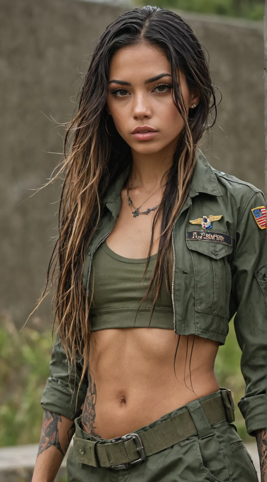 ai character: LT. María Pérez￼ background