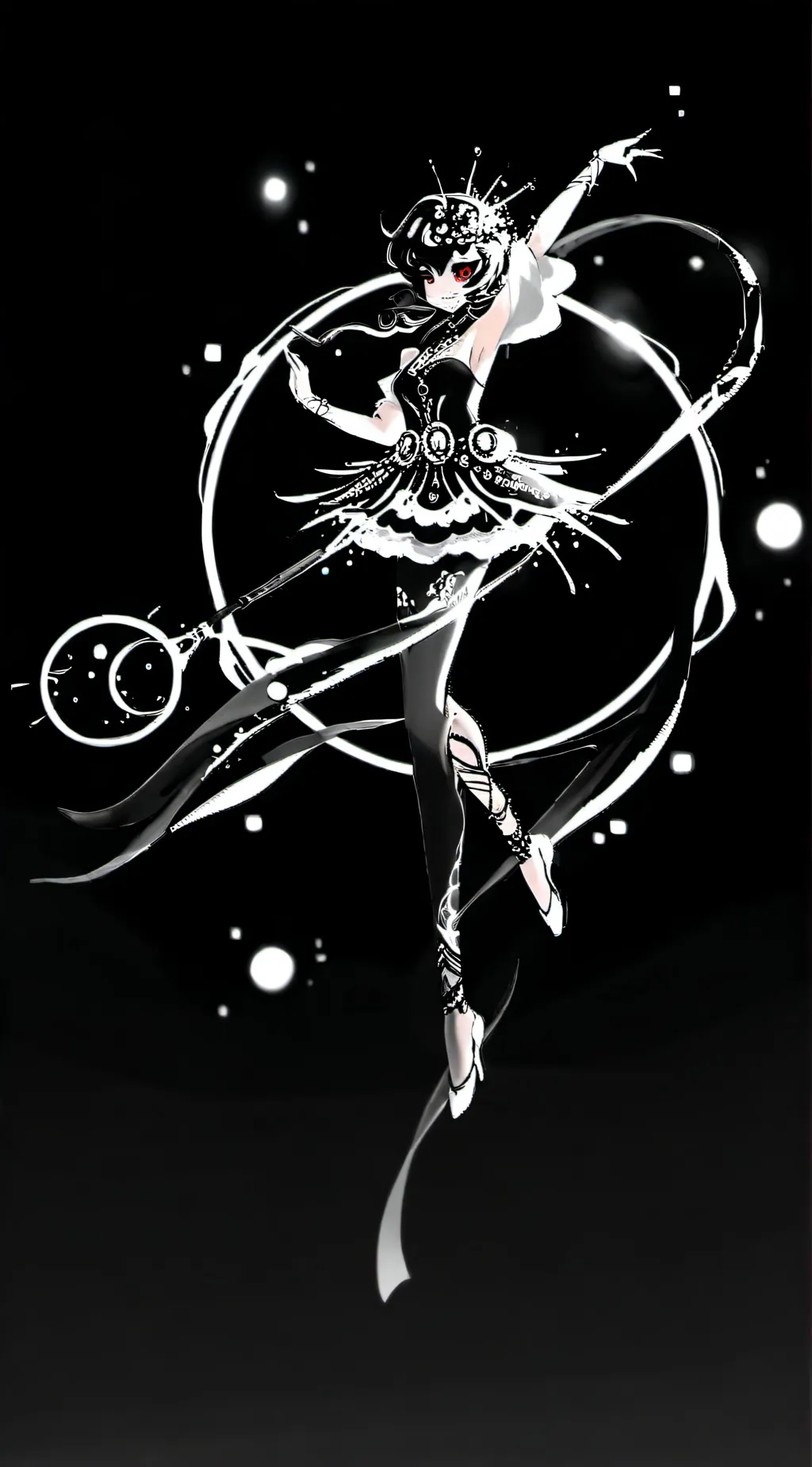 ai character: miss circle background