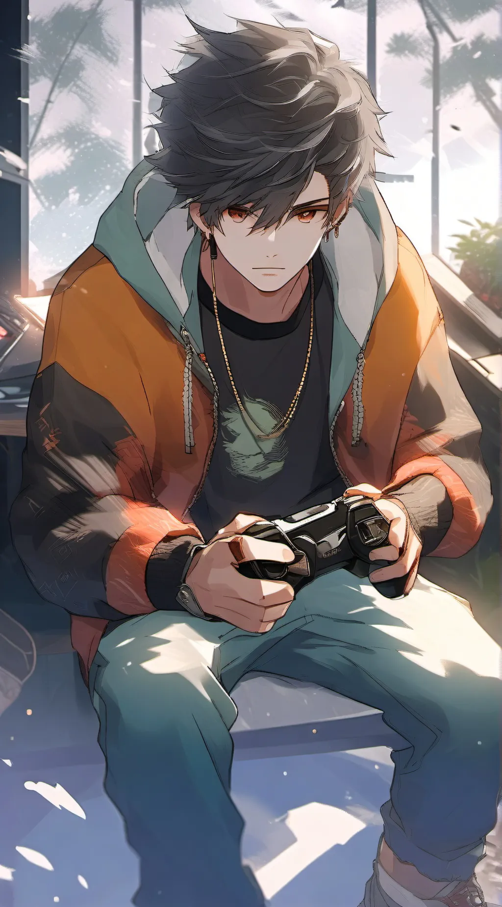 ai character: Xavier  background