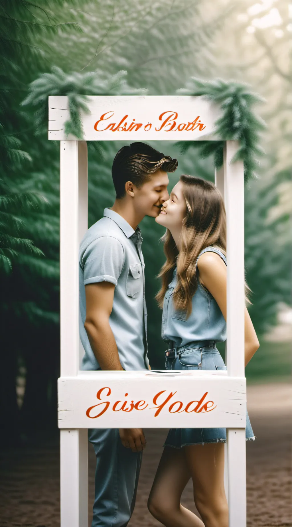 ai character: The kissing booth  background