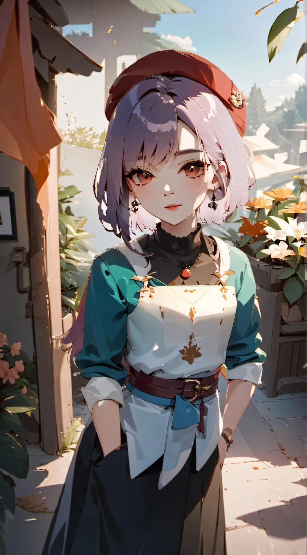 ai character: Aurora background