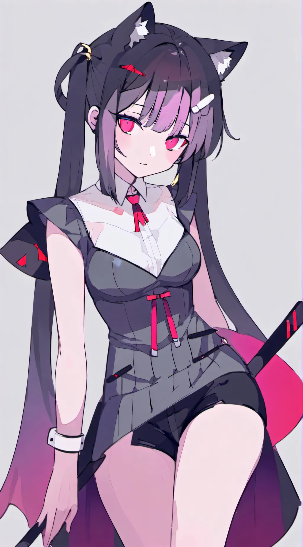ai character: 黑羽琉璃 background