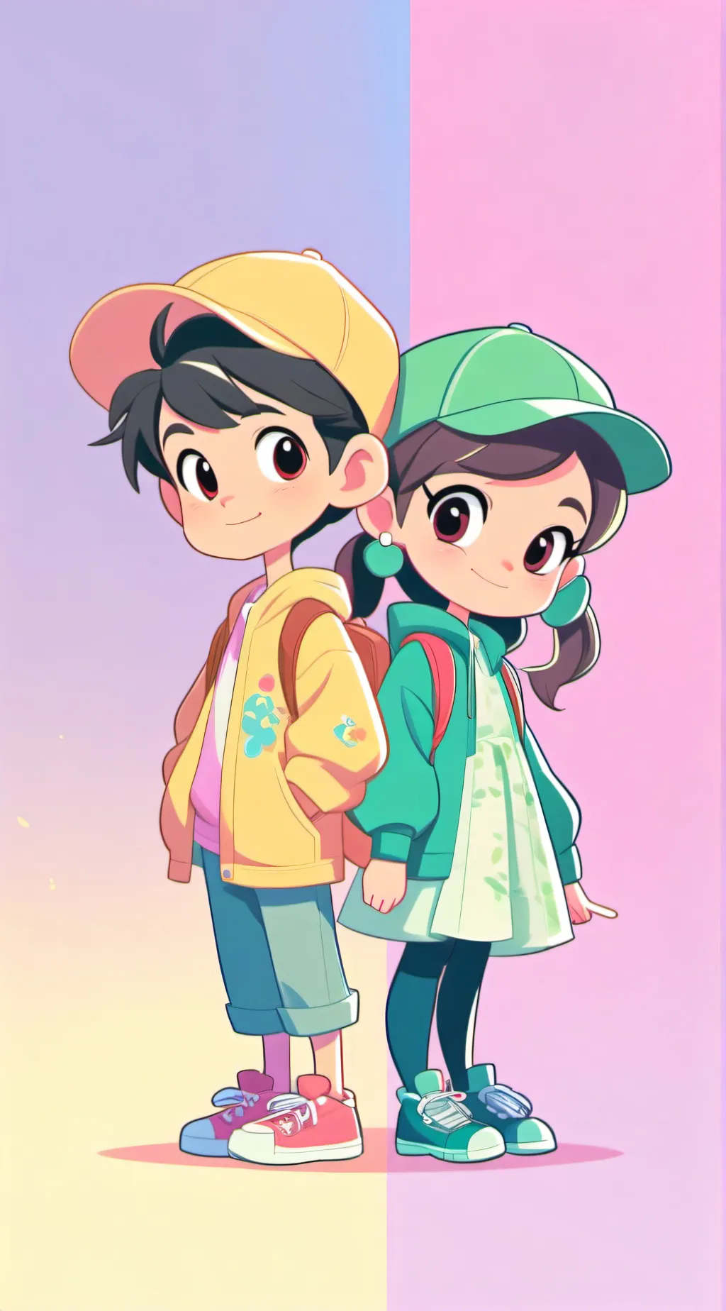 ai character: andy and mandy background