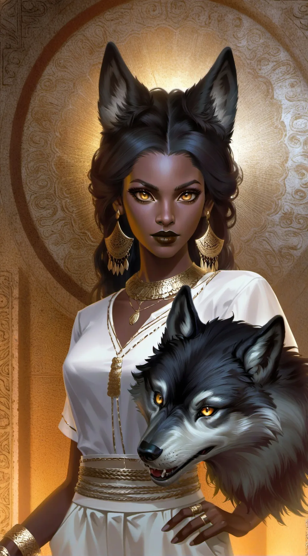 ai character: Empress Lunar background