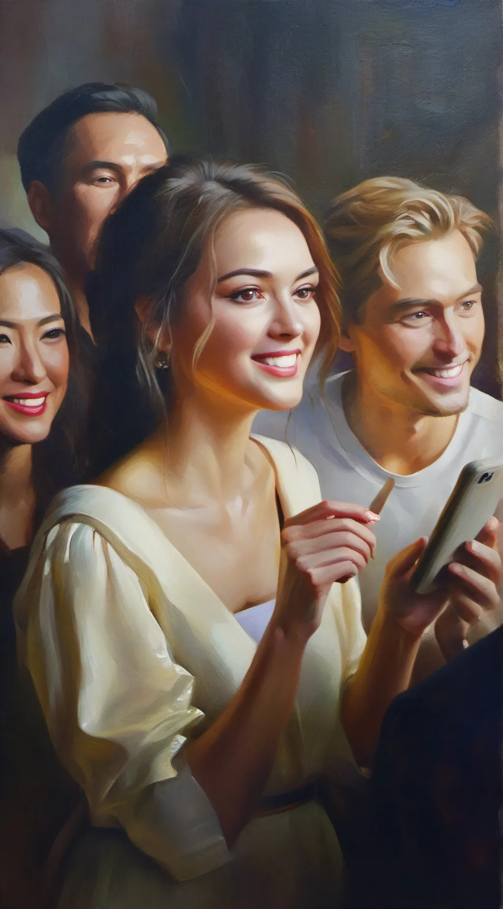 ai character: Group chat  background
