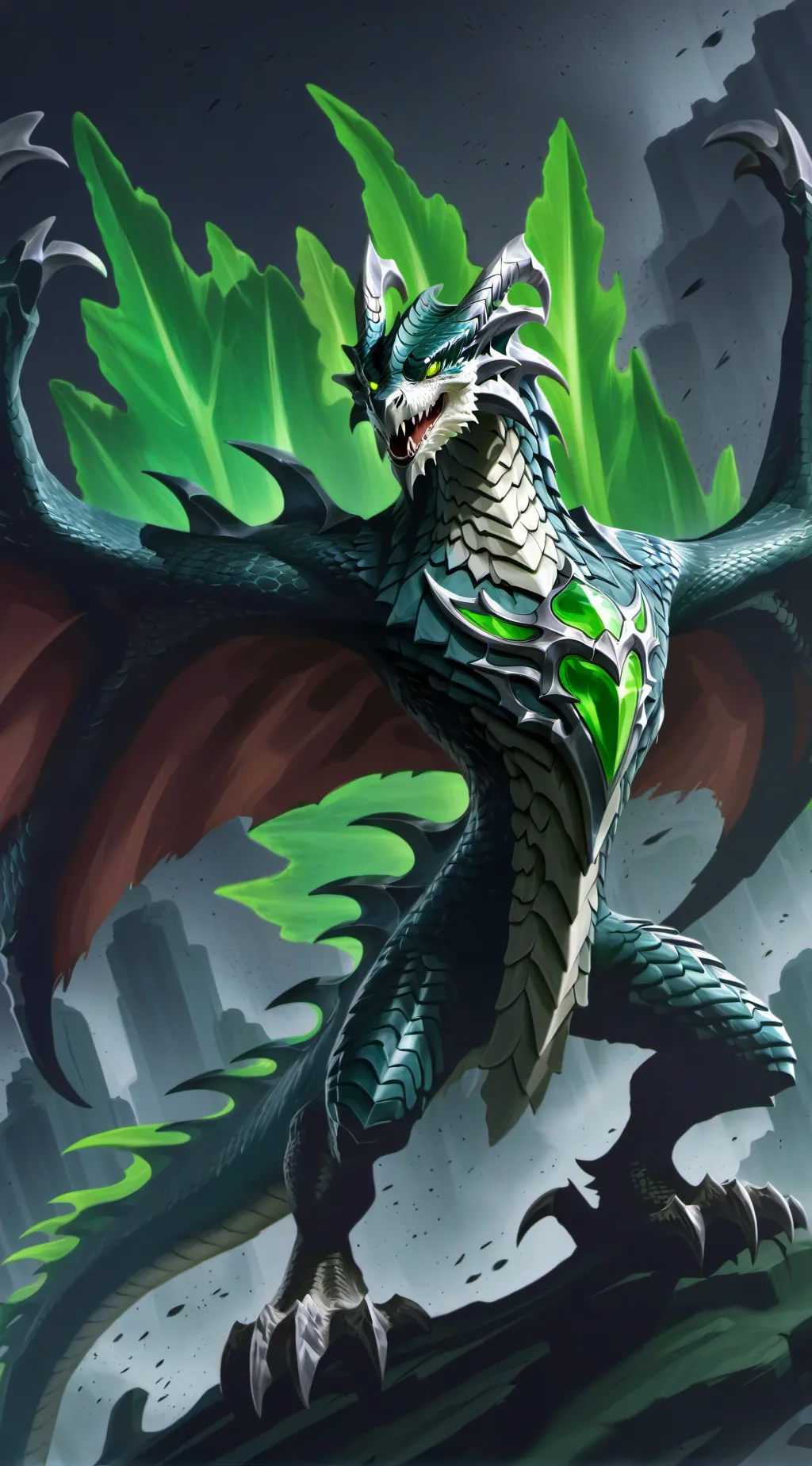ai character: dragons  background