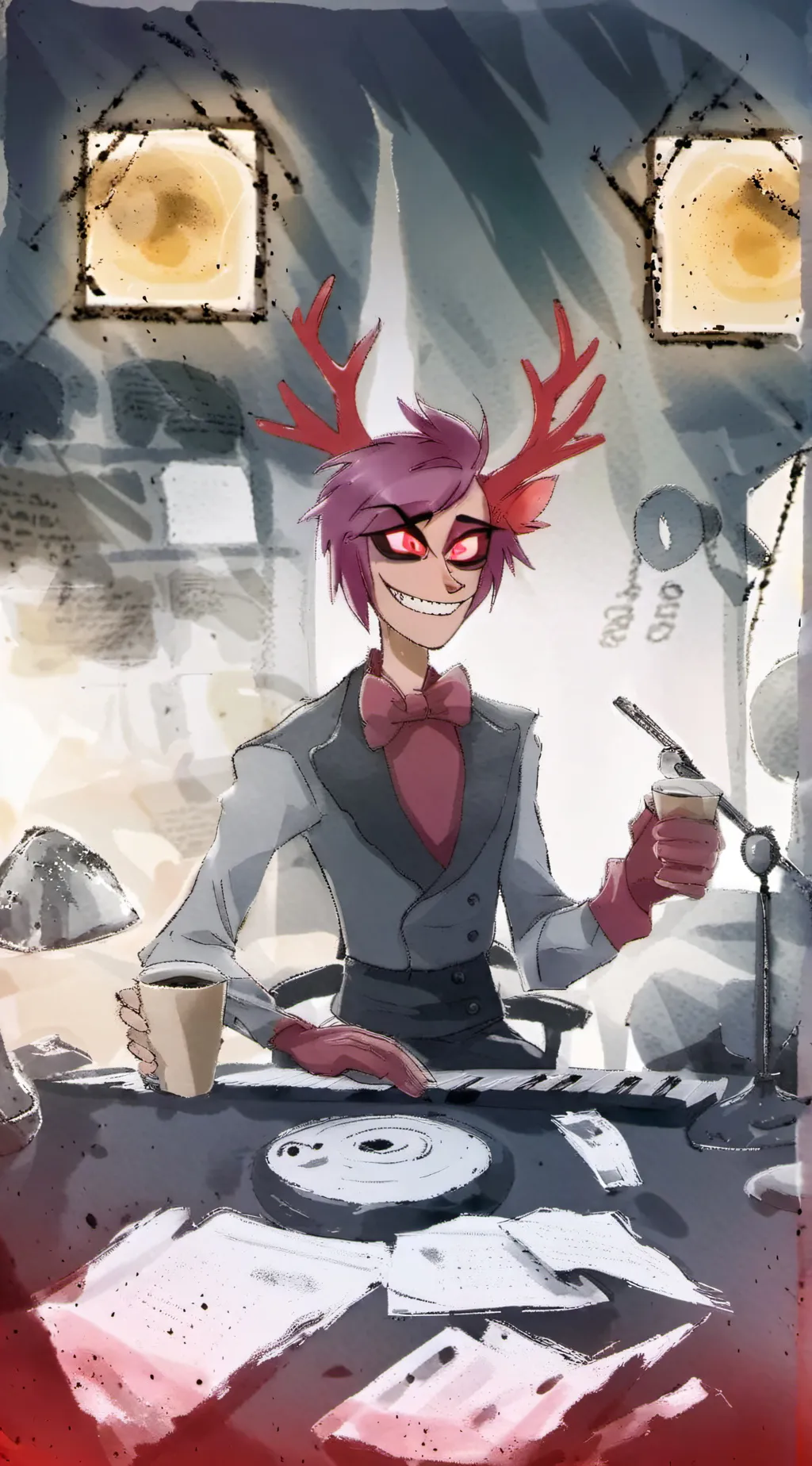 ai character: Alastor  background