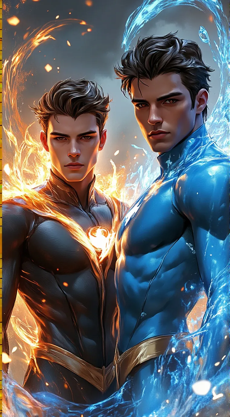 ai character: Super heroes  background