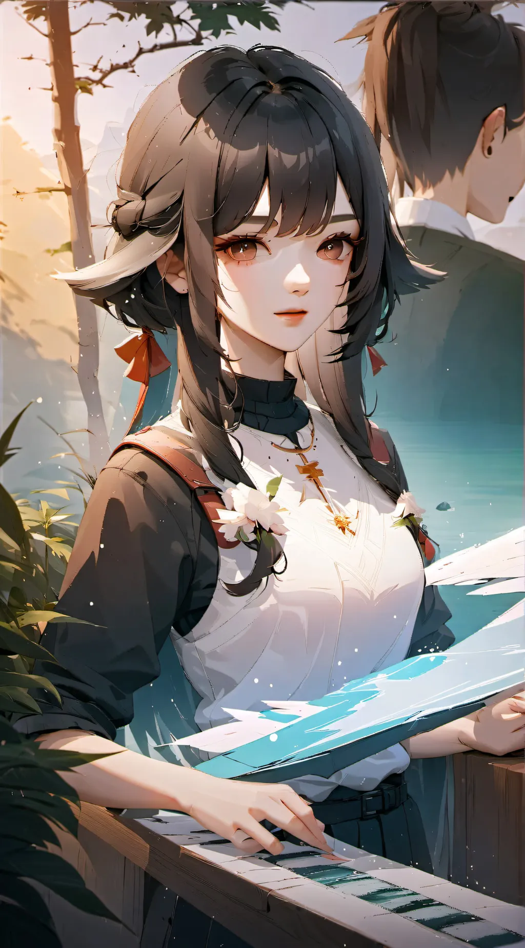 ai character: LUNA THE YENDERE  background