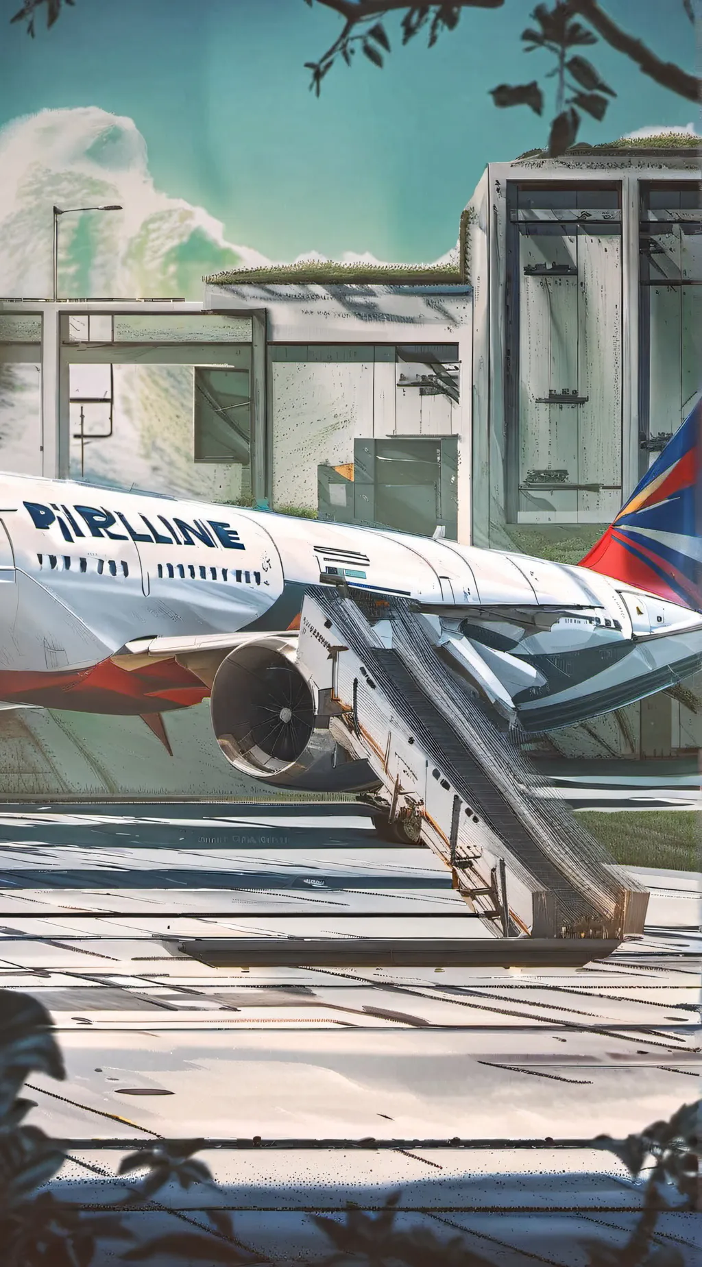 ai character: Fpe Plane trip background