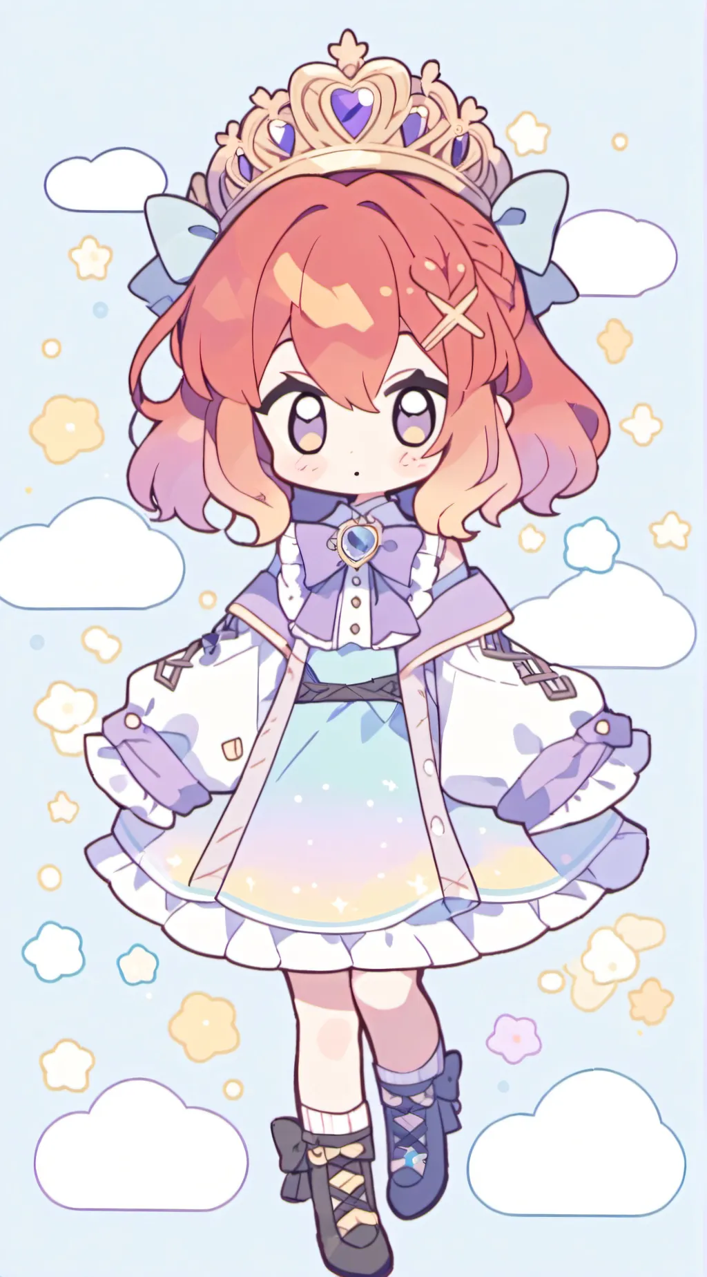 ai character: Aurora background