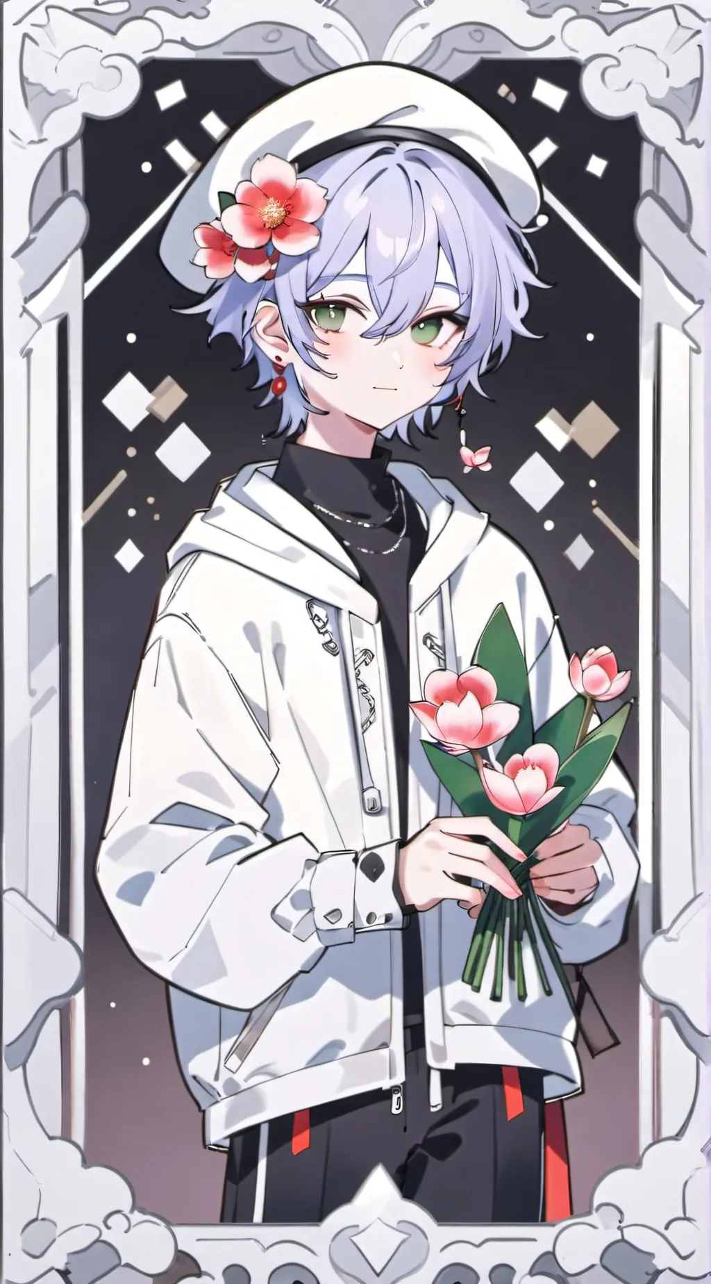 ai character: dddd background