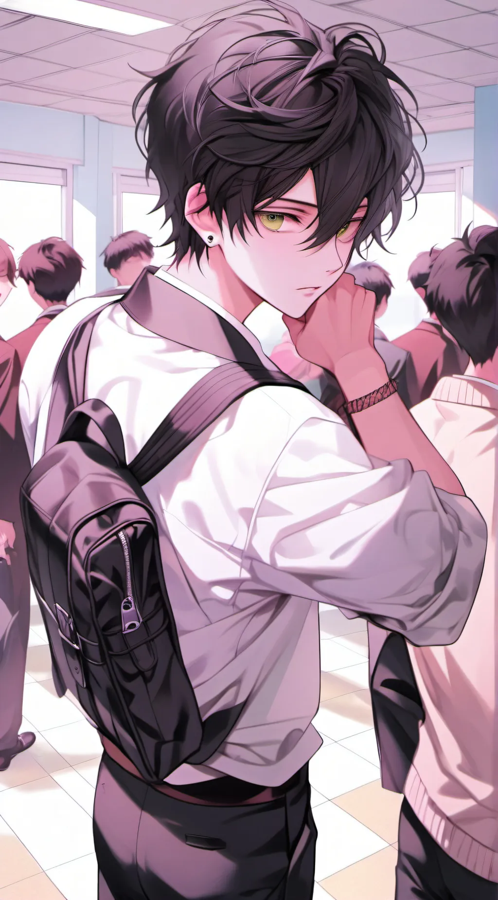 ai character: manos background