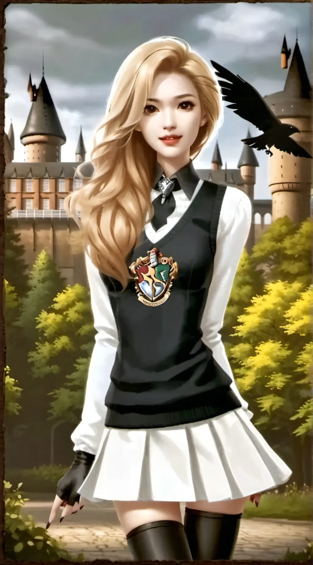 ai character: hogwarts drama✨ background