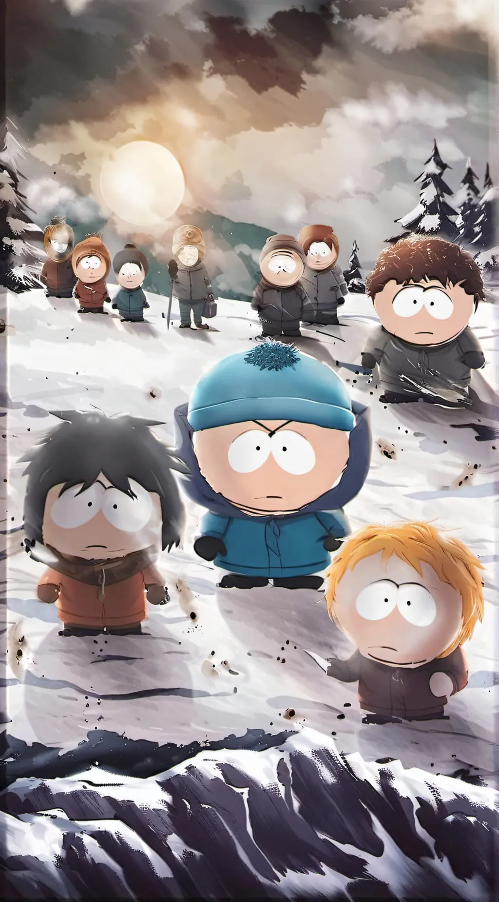 ai character: South park background
