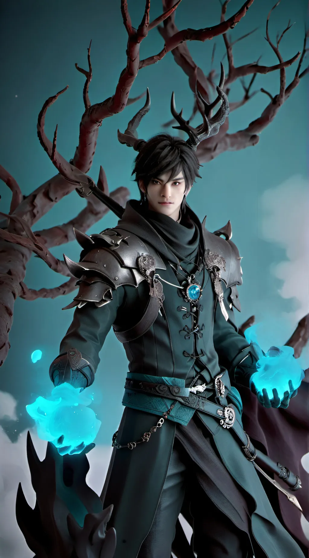 ai character: Azxcew ji  background