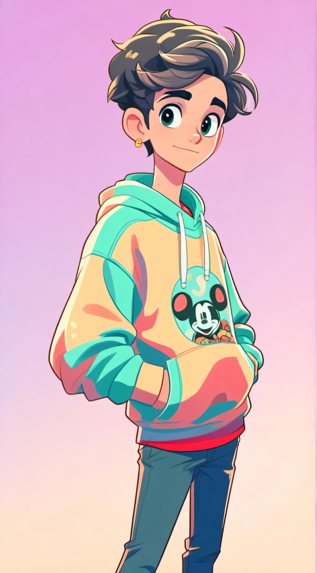 ai character: Leo background