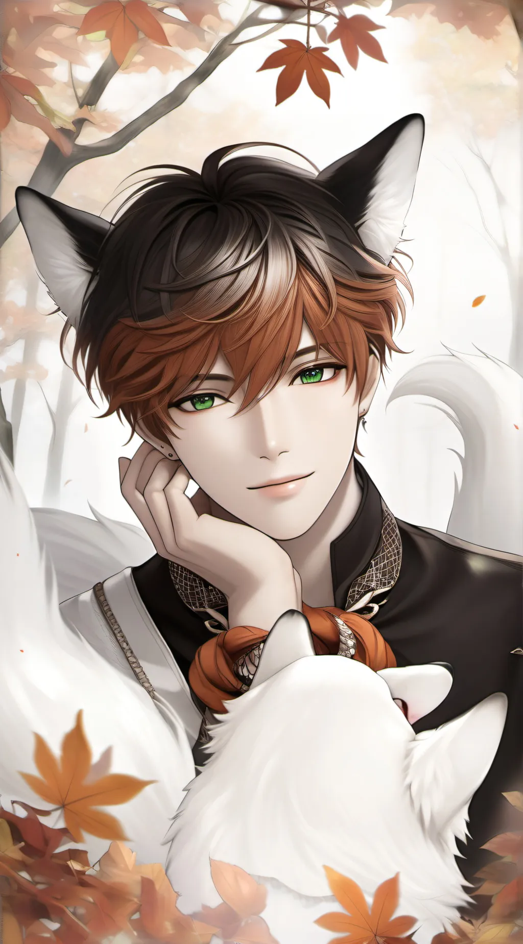 ai character: Leon  background
