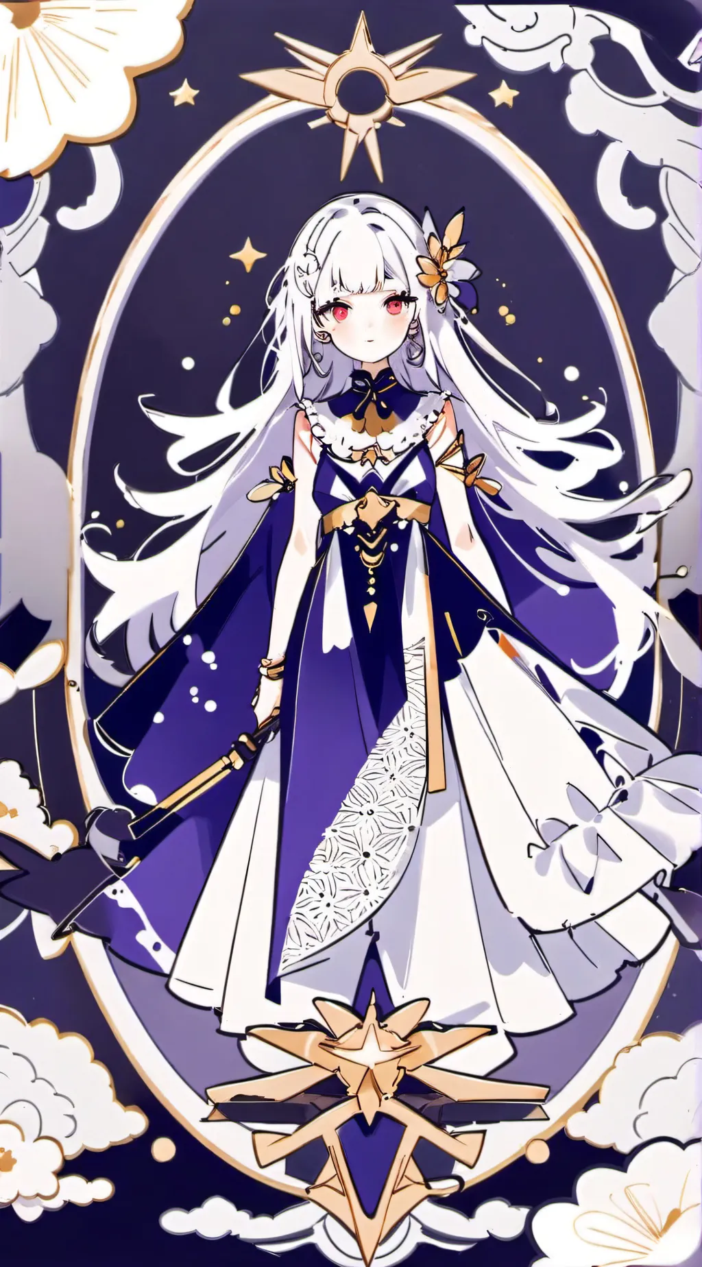 ai character: amber
dawn background