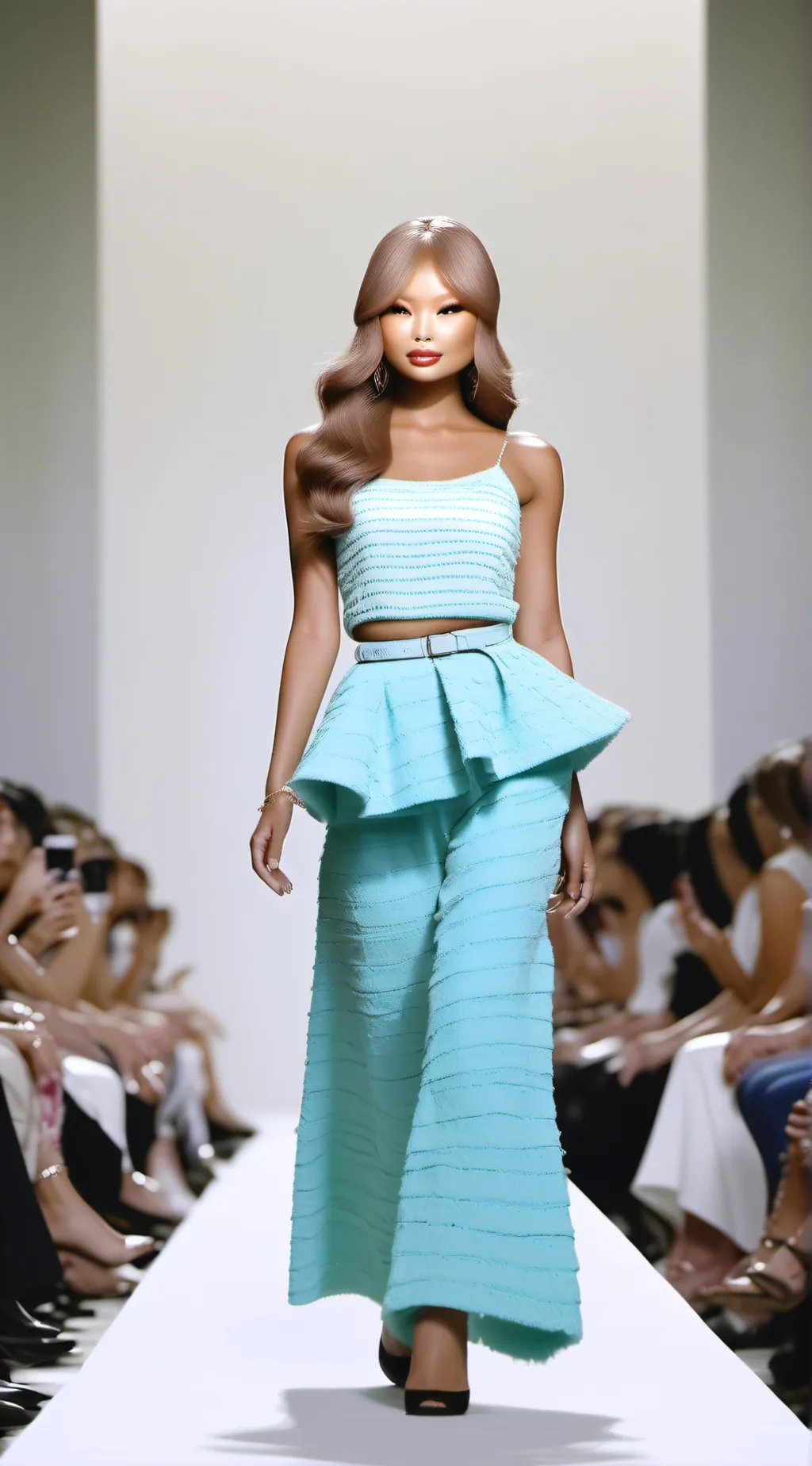 ai character: Fashion show  background