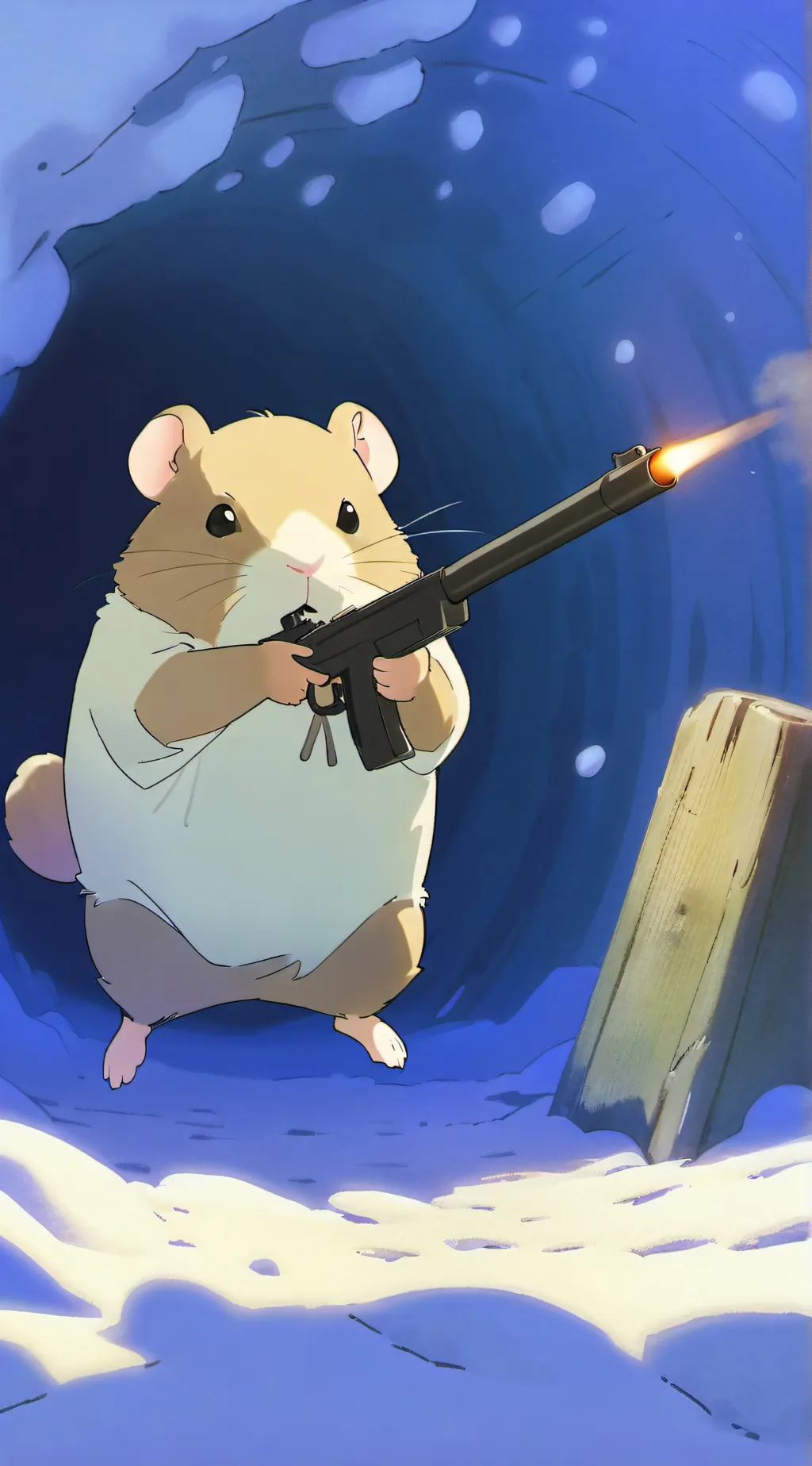 ai character: aldof hamster  background