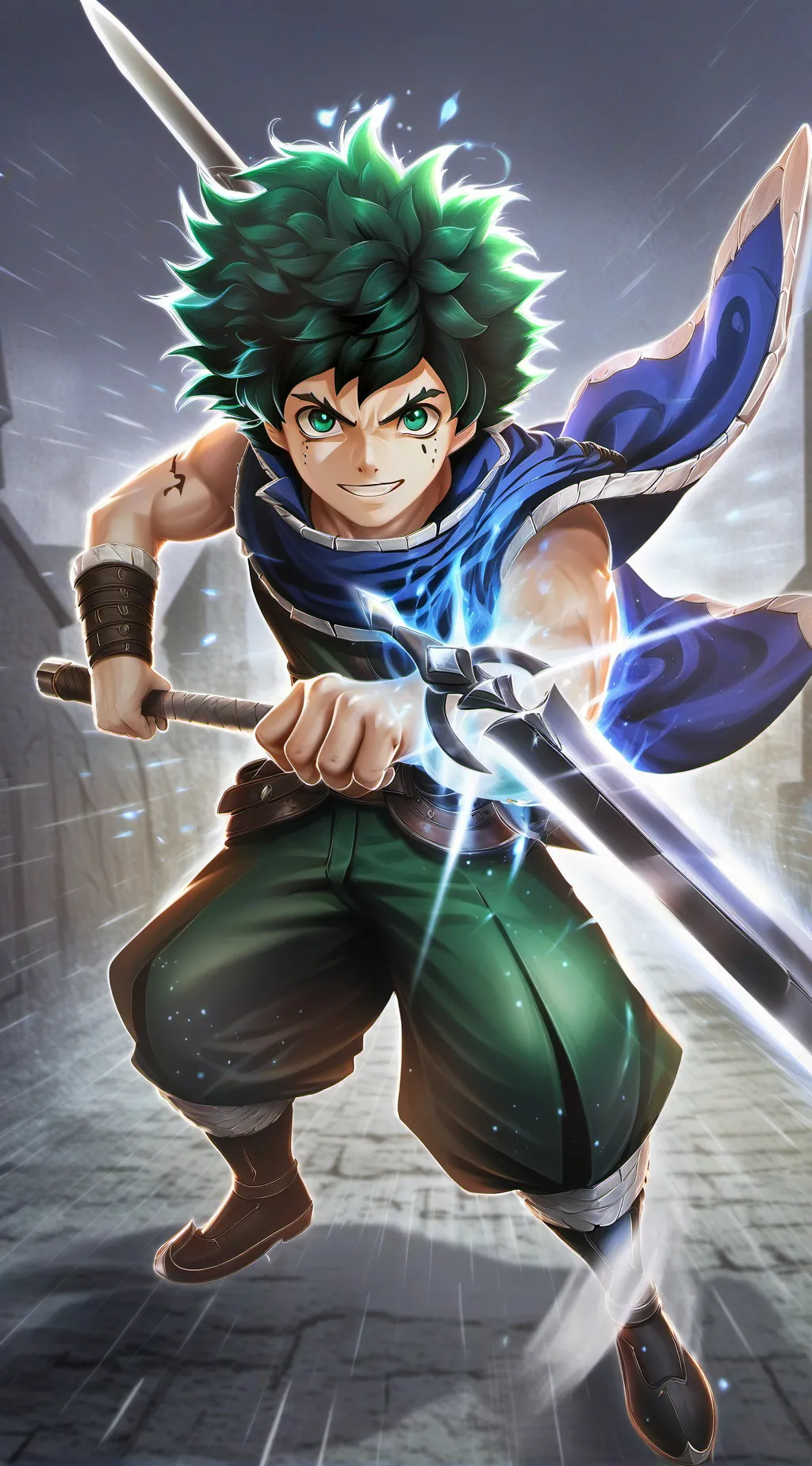 ai character: Izuku  background