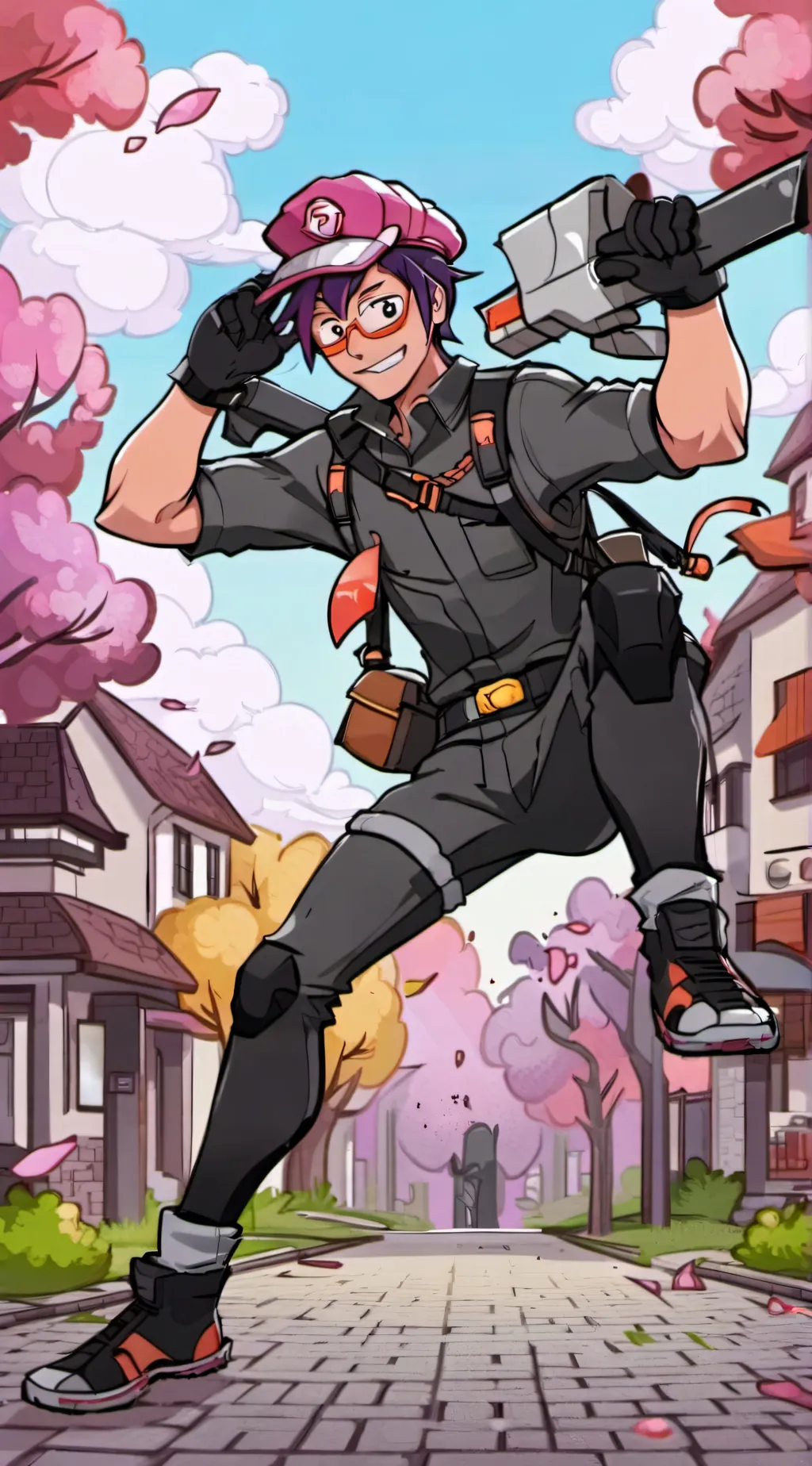 ai character: mha tenya and mei background